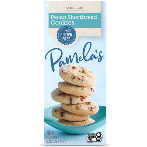 Pamela's Gluten Free Pecan Shortbread Cookies, 7.25 Oz [6 Pack ...