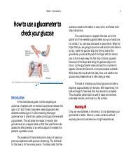 Image result for Using Glucometer Tutorial