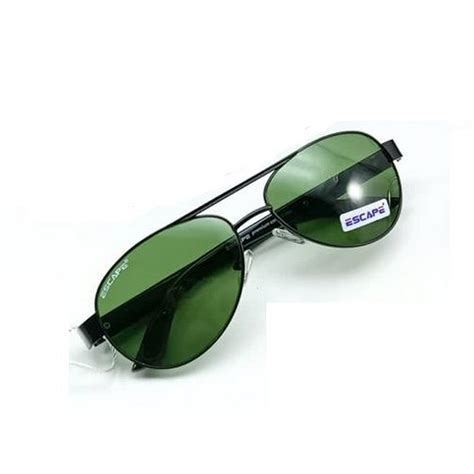 Black Sunglasses with Green Glass Lenses – Glasses India Online