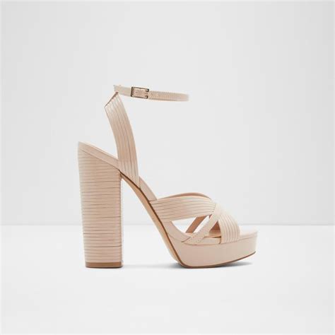 Hally Women's Beige Block Heel | Aldo Shoes