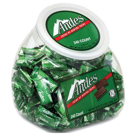ANDES, Chocolate Mint, 240 Items Per Pack, Candy Mints - 807CZ7|295086 ...