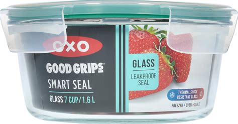 OXO Good Grips 7-Cup Smart Seal Round Glass Container - Walmart.com