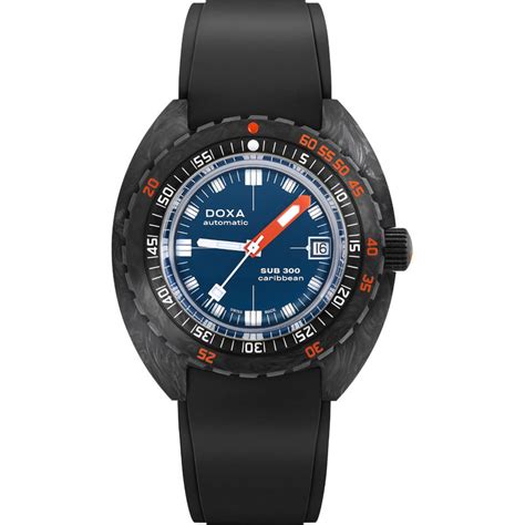 Buy Doxa Sub 300 Carbon Date Analog Dial Color Blue Men Watch- 822.70 ...