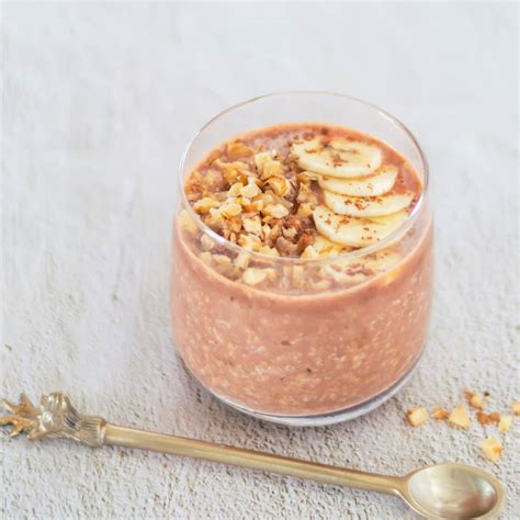 Banana Chocolate Overnight Oats - Flavours Treat