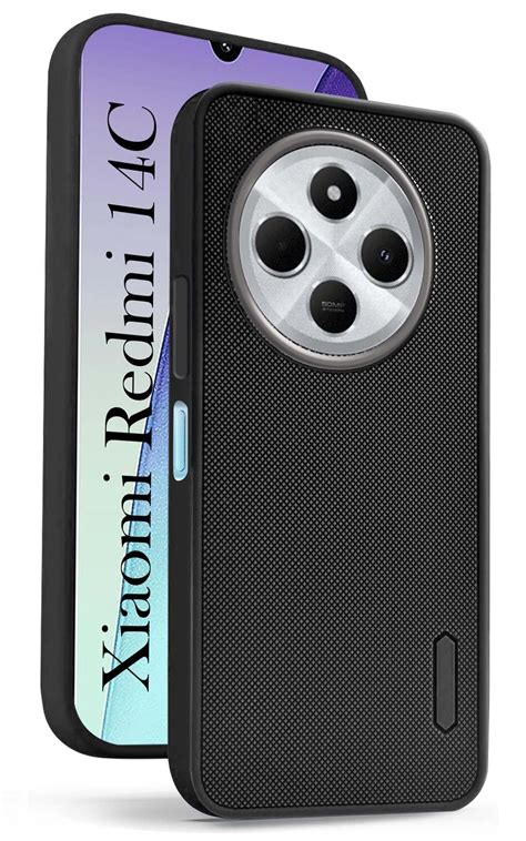 For Xiaomi Redmi 14c Back Cover Case ( Textured Grip Design | Camera P ...