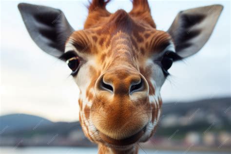 A Detailed Close Up Of Giraffe Face Reveals Their Unique Eyesight