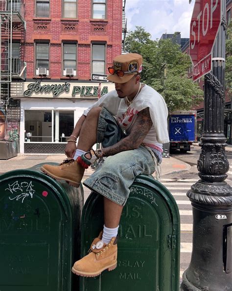 Pin by cha on Timbs | Street fashion men streetwear, Black timbs outfit ...