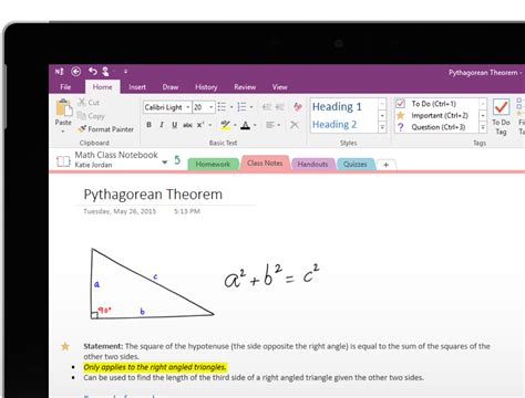 OneNote Notebook Tutorial 的图像结果