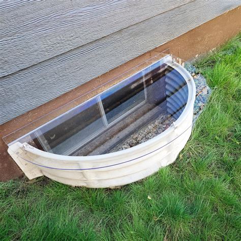 "Just Cover It" Clear Polycarbonate Window Well Cover, Basement Window ...