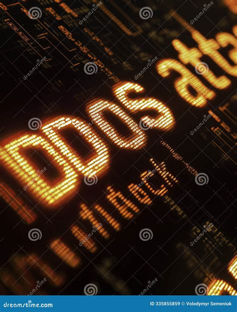 Understanding DDoS Attacks through Data Visualization in a Digital Environment at Night Stock ...