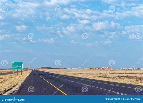 Road N1 at Trompsburg with Three Crosses and a Hospital Stock Photo ...