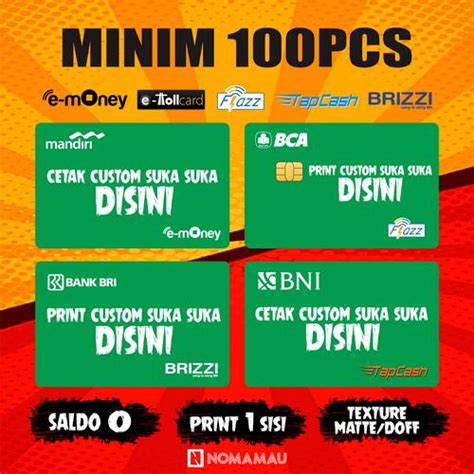 Jual EMONEY MANDIRI, FLAZZ BCA GEN 2, TAPCASH BNI, BRIZZI BRI CETAK 1 ...