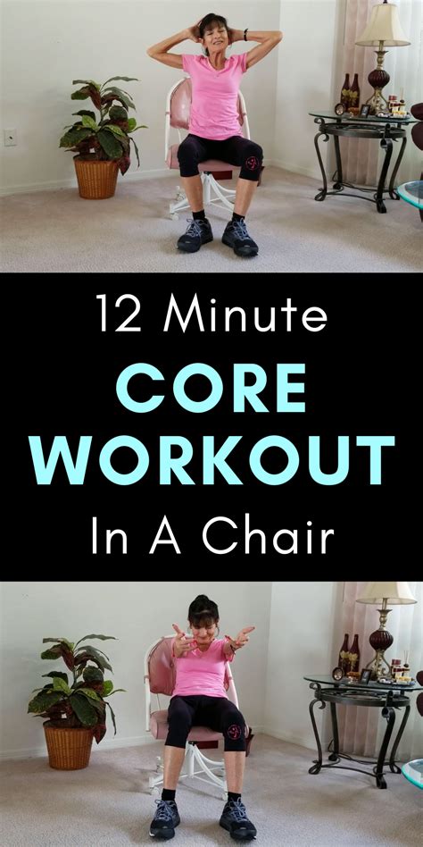 Image result for Chair Core Exercise Over 50