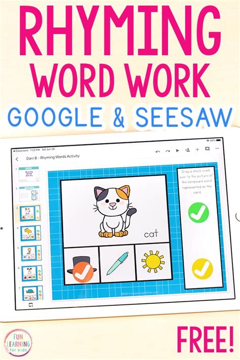 Rhyming Words 1st Grade Flashcard | Wayground