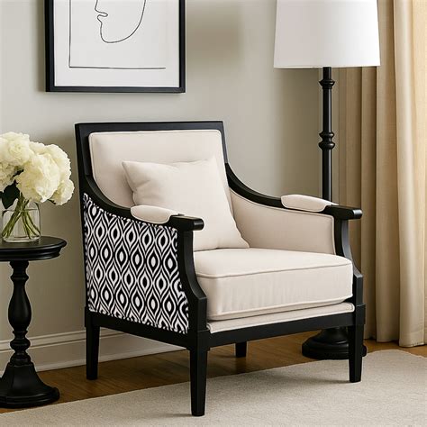 Black And White Living Room Accent Chairs | Baci Living Room