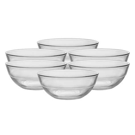 Duralex LYS Clear Stackable Bowl 14 cm 6 Pcs - 500 ML – Home Asia Store