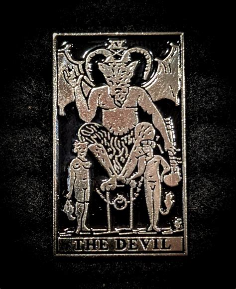 Tarot Cards The Devil The Devil Tarot Card, Vintage 0 Poster Von