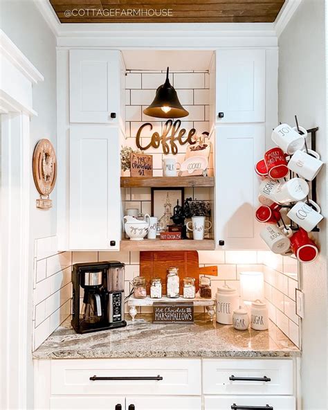 21 INSANELY CUTE AND CREATIVE DIY COFFEE NOOK IDEAS - Stylin by Sarita
