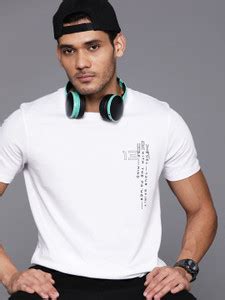 HRX by Hrithik Roshan Typography Men Round Neck White T-Shirt - Buy HRX ...