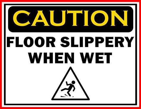Free Printable Wet Floor Signs Templates [PDF] Caution