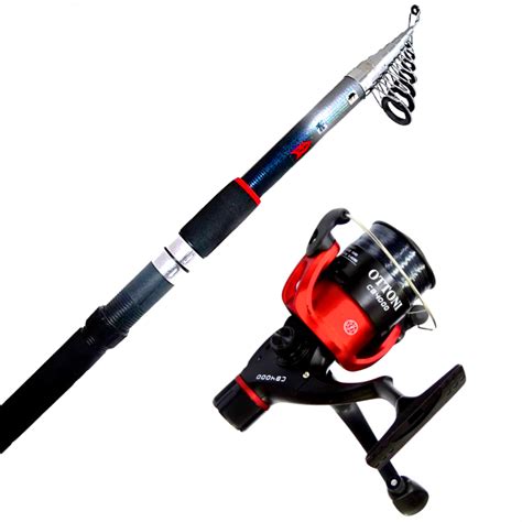 Kit de pesca para viagem com vara desmontável e molinete compacto