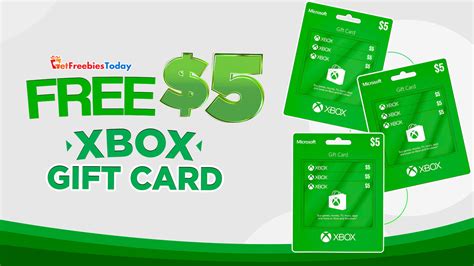 Free $5 Xbox Gift Card | GetFreebiesToday.com by Get Freebies Today in ...