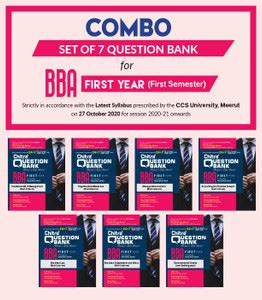 Chitra Question Bank For BBA First Year-First Semester (Combo): Buy ...
