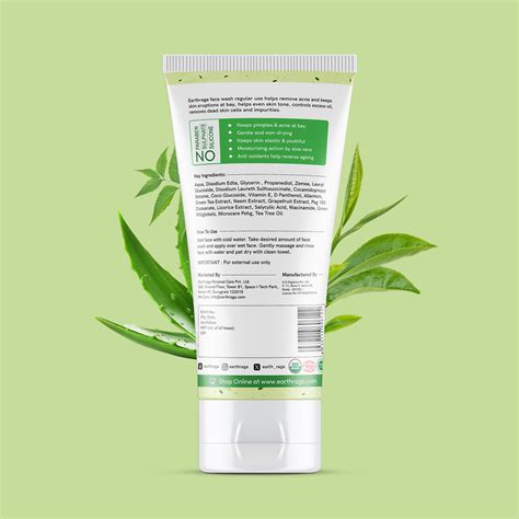 Earthraga Aloe Vera Neem Tea Tree Face Wash | Anti-Acne & Pimple ...