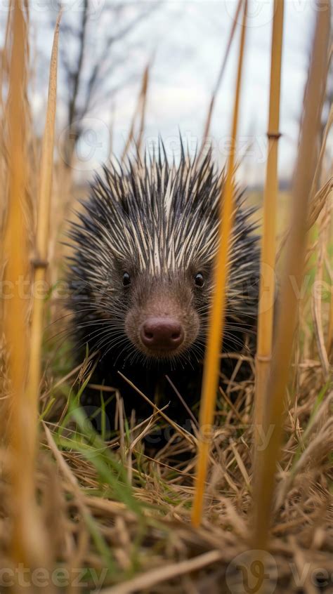 porcupine hidden predator photography grass national geographic style 35mm documentary wallpaper ...