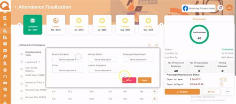 How to view processed attendance records ? - Quikchex Knowledge Base