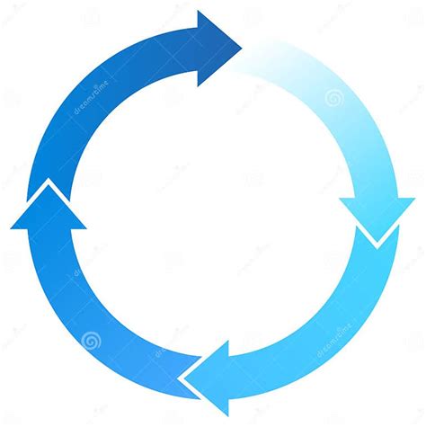Blue Arrows stock vector. Illustration of circular, graphics - 8842633