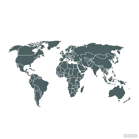 World Map Outline Vector 的图像结果
