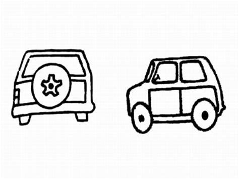 小汽车简笔画：我的小汽车_儿童简笔画小汽车