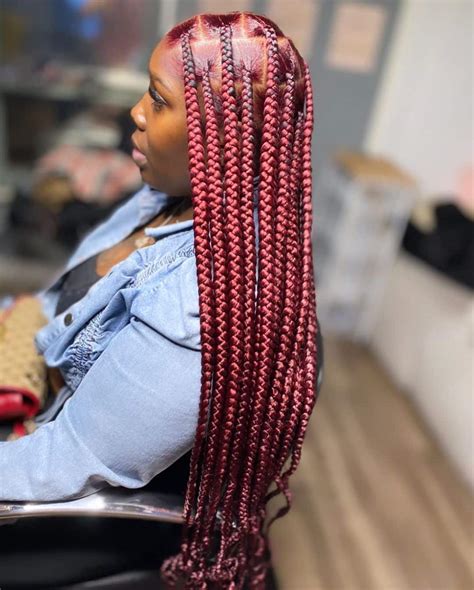 20 Burgundy Braids Hairstyles - Braid Hairstyles