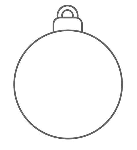 Christmas Ornament Templates Printable - Content Calendar Template
