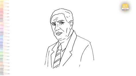 Garrett Morgan drawing | Outline drawings | How to draw Garrett Morgan ...