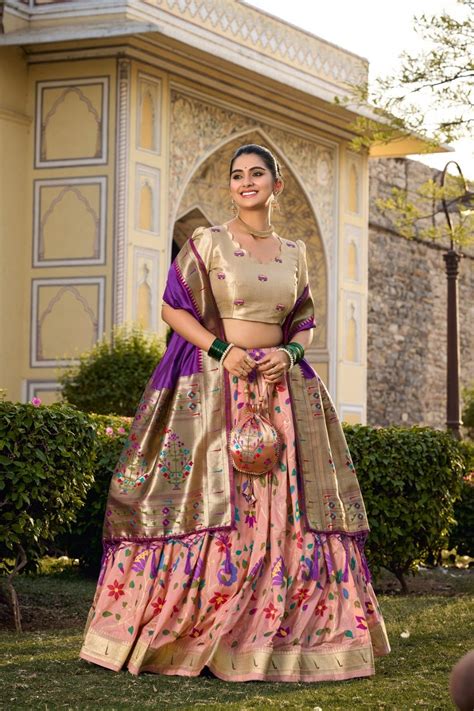 Buy Paithani Lehenga Choli for Women Lehenga Choli Ready to Wear ...