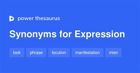 EXPRESSION Synonyms: 2 333 Similar Words & Phrases