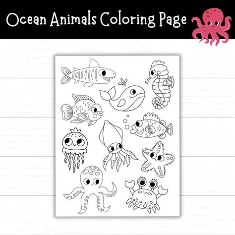 Coloring Pages Of Ocean Animals