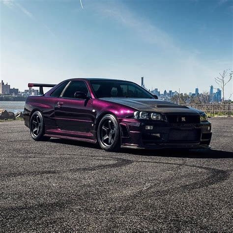 ⚡️SKYLINECULTURE ⚡️ on Instagram: “• Beautiful Midnight Purple II R34 GTR 🤩💜 • Follow ...