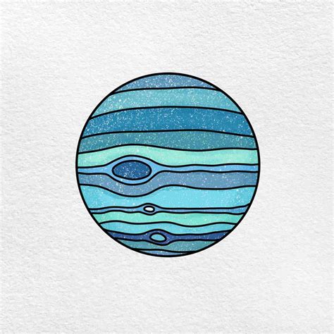 How to Draw Neptune - HelloArtsy