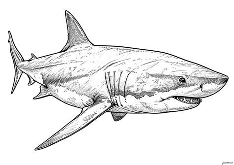 Coloring Page Sharks