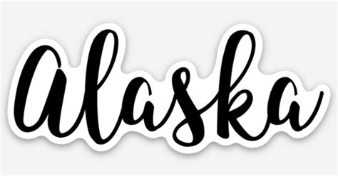 Alaska Script by reMADE life | Die cut stickers | Sticker Mule India