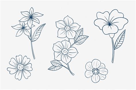flower outline #3442924 | Clipart Library