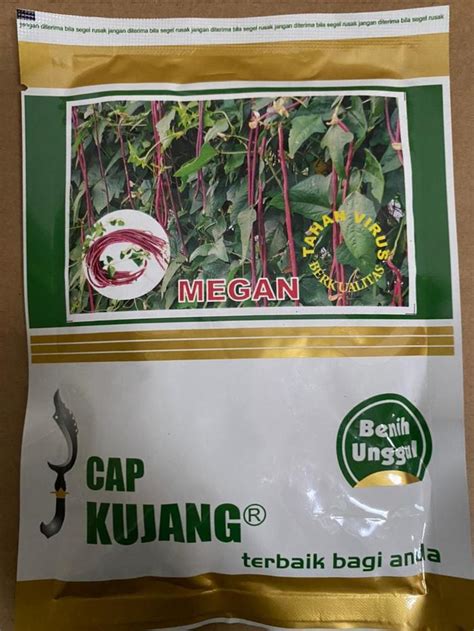 Jual benih sayuran kacang panjang merah MEGAN 100gram dari CAP KUJANG ...