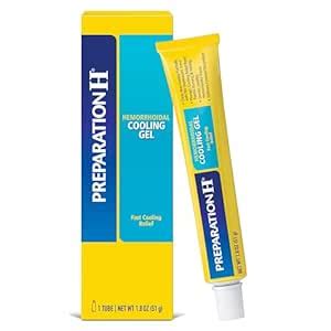 Preparation H Hemorrhoid Symptom Treatment Cooling Gel (1.8 Ounce tube ...