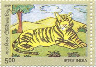 children day stamps, bal diwas stamps - Festivals Of India