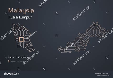Malaysia Glossy Map Capital Kuala Lumpur Stock Vector (Royalty Free) 2399936961 | Shutterstock