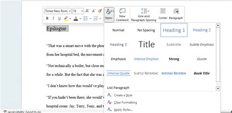 Heading Tutorial Word 的图像结果