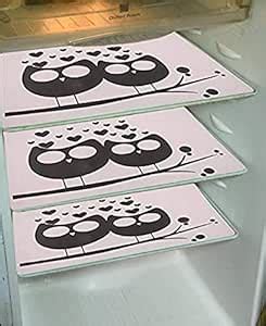 Buy Kuber Industries Love Birds Design 3 Pieces PVC Refrigerator/Fridge ...